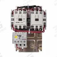 EATON NEMA Magnetic Motor Starter: Reversing, 3 Poles, NEMA Size 0, 18 A, 120V AC Coil (MPN AN59BN0A5E005). Key specifications — Brand: EATON; Auxiliary Contact Form: 1NO; Coil Voltage: 110/120V AC; Phase: Three; Operator: None; Operator Controls: None; Auxiliary Contacts Included: 1NO; Signaling Features: Pilot Light.