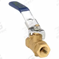 APPROVED VENDOR Manual Two-Way Ball Valve: 1/4 in, Brass, Straight, FNPT x FNPT, Full Port Ball Port (MPN 6GD06). Key specifications — Brand: APPROVED VENDOR; Handle: Locking Lever.