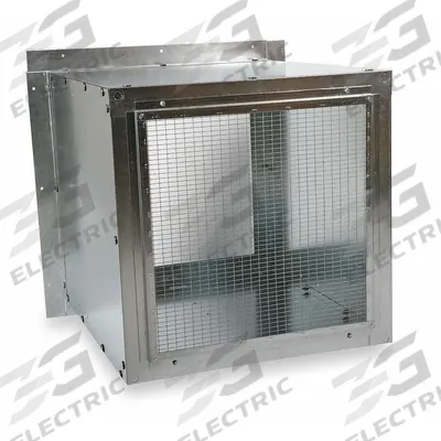 Dayton Wall Housing: Steel, For 10 in Blade Dia, 18 ga Thick - Housings for Wall-Mount Ventilation Fans
