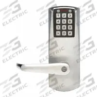 KABA POWER-PLEX Electronic Keyless Lock: Keypad, ADA Compliant, Chrome (MPN P201UXSLL-626-41). Key specifications — Product Type: Electronic Keyless Lock; Manufacturer Part Number: P201UXSLL-626-41; Access Method: Keypad; Key Override Options: Schlage C Keyway.
