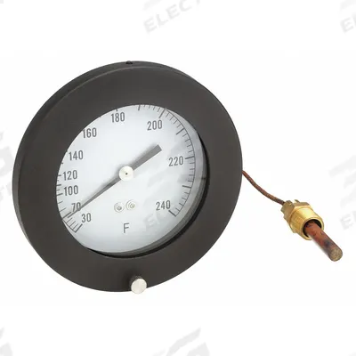 APPROVED VENDOR Analog Panel Mount Thermometer: 30°F to 240°F, ±1°F Scale Division - General Purpose Panel Mount Dial Thermometers