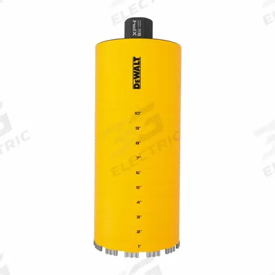 DEWALT Core Bit: 6 1/2 in Core Dia, 14 in Max Drilling Dp - Diamond-Tipped Core Bits for Wet Coring