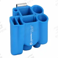 JONARD TOOLS Tool Pouch: For 3 in Belt Wd - Max, 7 Pockets, Blue, Plastic (MPN H-75). Key specifications — Closure Type: Open Top; Attachment: Clip; Color: Blue; Brand: JONARD TOOLS; For Tool Type: Punchdown Tools.