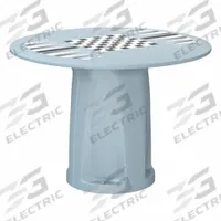 CORTECH Table: 28 in Overall Ht, 42 in Overall Dia, Game Top Included, Ballast Accepted, Blue Gray (MPN 668BGGT). Key specifications — attr1032567: CORTECH; attr1032564: Ballast Accepted; attr1032590: Polyethylene; attr1075036: Endurance.