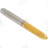 WIDIA GTD Straight Flute Tap: #4-40 UNC, H2, 3 Flute, Plug Chamfer, TiN Coated High Speed Steel (MPN 19211)