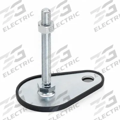 JW WINCO Male-End Leveling Mount: Swiveling Stud, 3/8"-16 Thread Size - Non-Skid Male Leveling Mounts