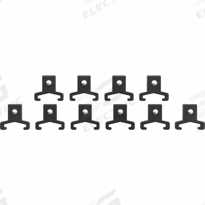 MILWAUKEE Socket Rail Clip: Black, 1 in Overall Wd, 2 in Overall Lg - Socket Rails & Trays