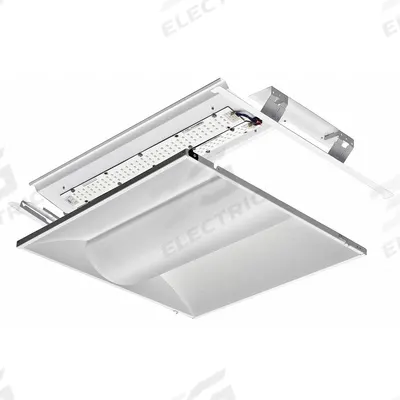 LITHONIA LIGHTING LED Troffer Retrofit Kit: 2 ft Lg, 2 ft Wd, 3,711 lm, 3500K, 29.3 W - LED Center-Basket Troffer Retrofit Kits