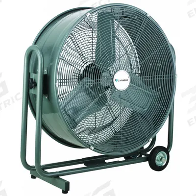 CANARM Circulating Fan: 24 in Blade Dia, 120V AC, Mobile, 1/2 hp, Direct Drive - Standard Industrial Floor Fans