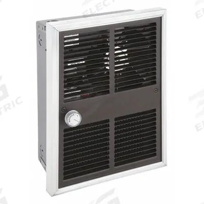 MARKEL Recessed Electric Wall-Mount Heater: 500 W/750 W/1000 W/1250 W/1500 W/1750 W/2250 W - Compact Recessed Electric Wall Heaters