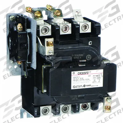 GE Magnetic Contactor: Non-Reversing, 3 Poles, NEMA Size 4, 135 A - Non-Reversing NEMA Contactors