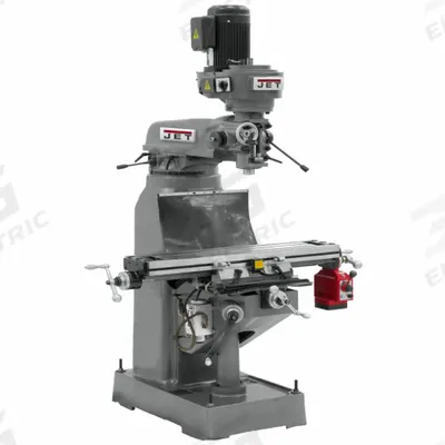 JET Vertical Milling Machine: JVM-836-1, 1 1/2 hp, 115/230V - Belt-Drive Vertical Milling Machines with X-Axis Powerfeed