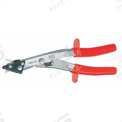 KNIPEX Sheet Metal Nibbler: 11 in Overall Lg, Multi-Component, Spring Assist Handle - Nibblers