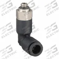 LEGRIS Push-Fit Elbow Fitting: 5 mm Pipe x 6 mm OD Size, Metric x Push-to-Connect, Black (MPN 3169 06 19). Key specifications — Brand: LEGRIS.