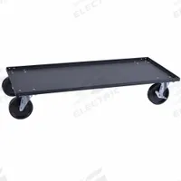 SANDUSKY Furniture Dolly: 300 lb, Black, 7 in H x 47 in W x 25 in D, (2) Rigid/(2) Swivel with Brake (MPN FCB4624-09). Key specifications — Color: Black; Caster/Wheel Configuration: (2) Rigid; Brand: SANDUSKY.