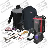 LINCOLN ELECTRIC Welding Helmet Kit: Auto-Darkening, 5 Arc Sensors, W5-W13, 3.74 in x 3.15 in (MPN K3715-3XL). Key specifications — Color: Light Brown/White (Gloves); Suspension Adjustment Type: Ratchet; Series: Viking 3350; Graphics: None; Viewing Area: 3.74 in x 3.15 in; Brand: LINCOLN ELECTRIC; Grind Mode: Yes; Helmet Material: Proprietary Nylon.