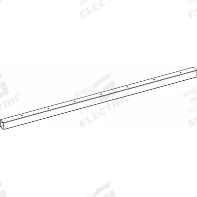 INSTOCK Apron Rail: 30 in Overall Wd, Steel, Hardware - Lab Furniture Raceways & Apron Rails