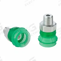 SCHMALZ Vacuum Pad Assembly: 1.5 Folds, 1/8 in NPT, 26.3 mm Pad Dia, Elastodur ED, Green, 65 A, SPB1 (MPN 10.01.06.04946). Key specifications — attr1019194: 10.01.06.04946; attr1019196: SCHMALZ; attr1019197: 65 A.