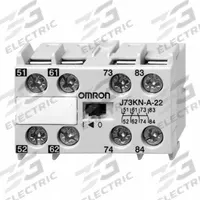 OMRON Auxiliary Contact Block (MPN J73KN-A-22). Key specifications — Brand: OMRON.