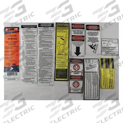 LOUISVILLE Label Kit: For 1CMW4/1CMW5/1CMW6/1CMW7/1CMW8/36Y340/36Y341 - Material Handling Parts
