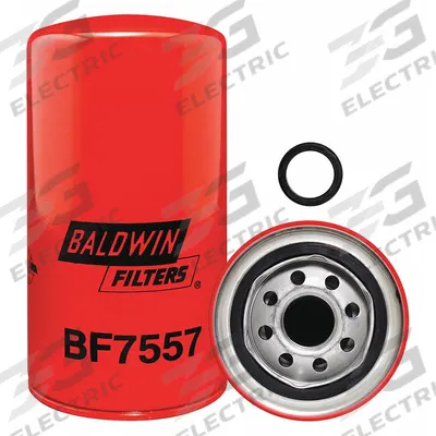 BALDWIN FILTERS Fuel Filter: Spin-On, 3 11/16 in Outside Dia, 1"-14 Thread Size, Cellulose - Spin-On Fuel Filters