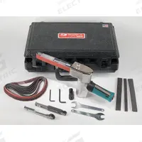 DYNABRADE Air Belt Sander Kit: 3/4 in Belt Wd, 18 in Belt Lg, Pivoting Arm, Heavy Duty, 0.5 hp, NPT (MPN 40321). Key specifications — attr1320306: DYNABRADE.