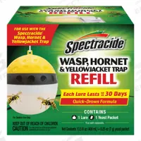 SPECTRACIDE Insect Trap Refill: For Use On Flying Insects, Outdoor Use (MPN HG-97407). Key specifications — Brand: SPECTRACIDE; Indoor/Outdoor Use: Outdoor; Insect Group: Flying; Targeted Insects: Flies; Color: Yellow.