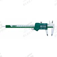 INSIZE Left-Handed Digital Caliper: 2 in to 8 in /2 mm to 152 mm, +/- 0.0014 in Accuracy (MPN 1130-300). Key specifications — attr1184549: +/- 0.0014 in; attr1184550: 0.0005 in/0.01 mm; attr1184590: INSIZE; attr1184555: Step.