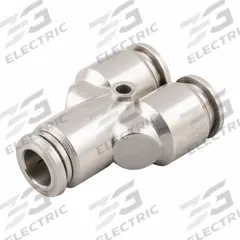AIGNEP Push-Fit Wye Fitting: 4 mm OD x 4 mm Pipe x 4 mm OD x 4 mm OD Size, Stainless Steel (MPN 60310X-4). Key specifications — Brand: AIGNEP.