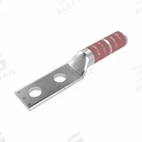 Compression Lug: For 2 AWG, Solid/Stranded Wire, 1/4 in Stud Size, Long, Copper Barrel (MPN YA2C2TC14E2). Key specifications — Inspection Hole: No; For Wire Type: Solid; For Wire Sizes: 2 AWG; Brand: BURNDY; Manufacturer Part Number: YA2C2TC14E2.