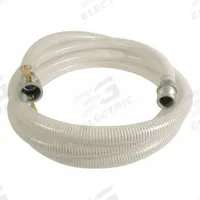 Water Suction and Discharge Hose: 1 1/4 in Hose Inside Dia., 90 psi, Clear/White, 20 ft Hose Lg (MPN 45DU42). Key specifications — Temp. Range: -10° to 130°F; Hose Color: White; Brand: APPROVED VENDOR.