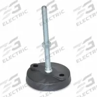 JW WINCO Male-End Leveling Mount: Swiveling Stud, 1/2"-13 Thread Size, 1.97 in, 800 lbf Capacity (MPN 8T4WP1N). Key specifications — Finish: Zinc-Plated; Base Shape: Round; Load Capacity: 800 lbf; Thrust Pad Material: Rubber; Mounting Holes: Mounting Holes Included; Includes: Rubber Pad.