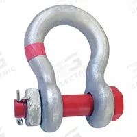 CROSBY Anchor Shackle: Anchor Shackle, 60,000 lb Working Load Limit, 2 3/8 in Wd Between Eyes, Red (MPN 1021110). Key specifications — Body Color: Silver; Brand: CROSBY.