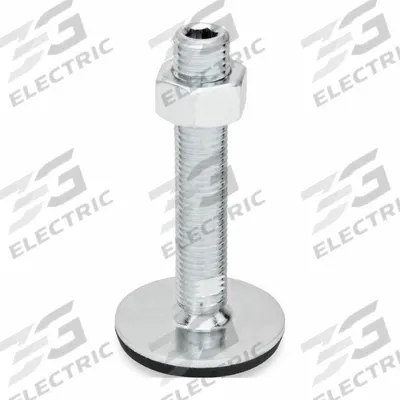 JW WINCO Male-End Leveling Mount: Swiveling Stud, 3/4"-10 Thread Size, 3.15 in - Non-Skid Male Leveling Mounts