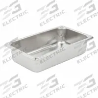 VOLLRATH Steam Table Pan: Fourth Size, Rectangular, 22 ga Gauge, 1.8 qt Capacity, NSF Certified (MPN 30422). Key specifications — Brand: VOLLRATH; Dishwasher Safe: No; NSF Certified: Yes; Product Type: Steam Table Pan; Manufacturer Part Number: 30422.