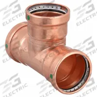 VIEGA PROPRESS Crimp Tee Fitting: Tee, 3 in CTS x 3 in CTS x 3 in CTS size, Dimple Center Stop (MPN 20693). Key specifications — Brand: VIEGA PROPRESS; Broad - Material for Bullet: Copper Or Bronze; Brand - Broad: VIEGA.
