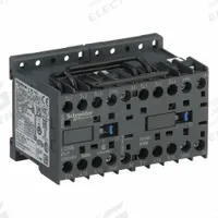 SCHNEIDER Miniature IEC Magnetic Contactor: Reversing, 3 Poles, 3NO Contacts, 6 A, 240V AC Coil (MPN LC2K0601U7). Key specifications — Brand: SCHNEIDER; Integrated Surge Suppression: No.