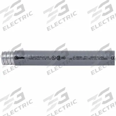 LIQUATITE Liquid Tight Conduit: 1 1/4 in Trade Size, Gray, 50 ft Nominal Lg - Extreme Temperature Liquid-Tight Flexible Metal Conduit