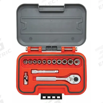 PROTO Socket Set: 1/4 in Drive, 14 Piece, SAE - SAE Socket Sets with Drive Tools