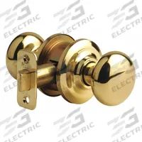 YALE Door Lockset: Passage Knob Locksets, Brass (MPN D3106301). Key specifications — Lockset Style: Cambridge Knob.