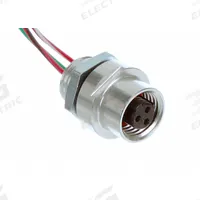BRAD HARRISON Cordset: 1/4 in Female – Front Mounting Receptacle, 3 Pins, 1 ft Wire Lead Lg (MPN 7R3A00A19A120). Key specifications — Cable Jacket Material: PVC; IP Rating: IP67; NEMA Rating: 6P; Brand: BRAD HARRISON; Wire Size: 22 AWG.