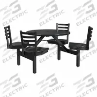 PALMER HAMILTON Picnic Table: Fiberglass, Durable Fiberglass Finish, Black/Gray, 34 in Overall Ht (MPN PH-4S36RD-OBSBOBS). Key specifications — Brand: PALMER HAMILTON; Tabletop Color: Black; Gray; Manufacturer Part Number: PH-4S36RD-OBSBOBS; Standards: GREENGUARD® GOLD Certified; Product Type: Picnic Table; Frame Material: Steel.