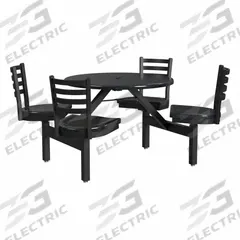 PALMER HAMILTON Picnic Table: Fiberglass, Durable Fiberglass Finish, Black/Gray, 34 in Overall Ht (MPN PH-4S36RD-OBSBOBS). Key specifications — Brand: PALMER HAMILTON; Tabletop Color: Black; Gray; Manufacturer Part Number: PH-4S36RD-OBSBOBS; Standards: GREENGUARD® GOLD Certified; Product Type: Picnic Table; Frame Material: Steel.