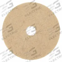 3M Burnishing Pad: Tan, 20 in Dia, Natural/Polyester Fiber, 3,000 RPM Max Speed, Round, 5 PK (MPN 3500). Key specifications — Shape: Round; Material Group: Natural/Synthetic Blend; Brand Name: 3M/Scotch-Brite.
