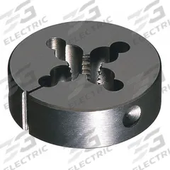 CLE-LINE Round Threading Die: 1"-8 UNC, 2 in OD, Adj, Carbon Steel (MPN C65349)