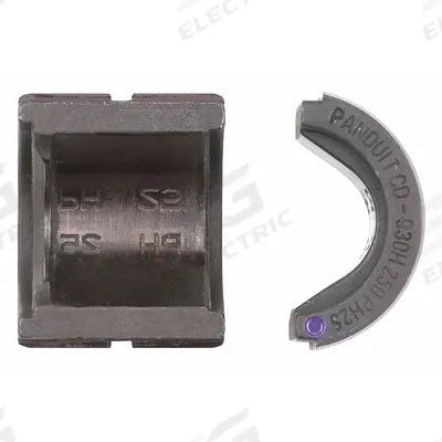 PANDUIT Upper and Lower Crimping Die: 6 AWG to 500 kcmil Copper Lug, 2 Sizes - Panduit Replacement Crimping Dies