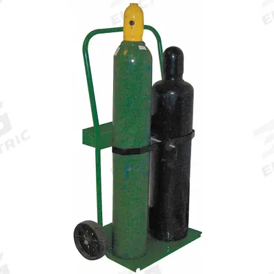 SAFTCART Cylinder Hand Truck: 400 lb, Side by Side, 2 Cylinder - Welding Cylinder Hand Trucks