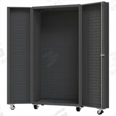 DURHAM MFG Heavy duty mobile cabinet: 36 1/4 in x 26 in x 76 1/4 in, 0 Shelves, 0 Bins, Deep Box (MPN DCM36-BDLP-95). Key specifications — Brand: DURHAM MFG.