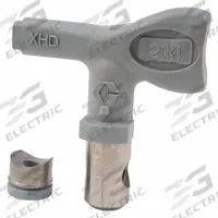 GRACO Airless Spray Gun Tip: Tips for Airless Spray Guns, Airless Spray Gun Tip, 0.013 in Tip Size (MPN XHD213). Key specifications — Product Type: Airless Spray Gun Tip; Compatible with Manufacturer Model Number: XHD001; Brand: GRACO; Color: Gray; Compatible with Series: XHF; Product Grouping: Tips for Airless Spray Guns.