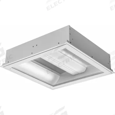 HEALTHCARE LIGHTING Recessed LED Fixture: 2 ft Lg, 2 ft Wd, 2,132 lm_6,008 lm, 3500K, 68.3 W - LED Center-Basket Patient & Exam Room Troffers
